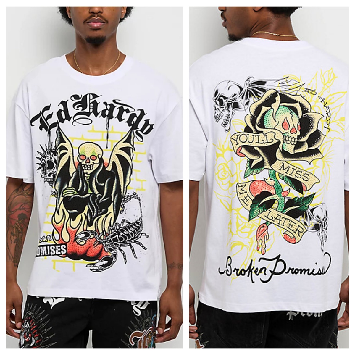 Camiseta de algodão com estamp - Streetwear Brand Graphics avaliação e preço